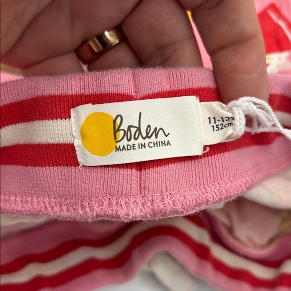 Mini Boden Pink Lemonade Ice Cream Jersey Skort - Picture 7 of 8